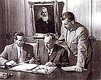 Hermann, Xaver a Paul Fendtov (zleva)