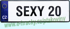 Cedule z plechu SEXY 20