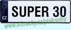 Cedule z plechu SUPER 30