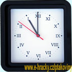  Hodiny pro zp�te�n�ky �ern� hranat� - ��msk� ��slice